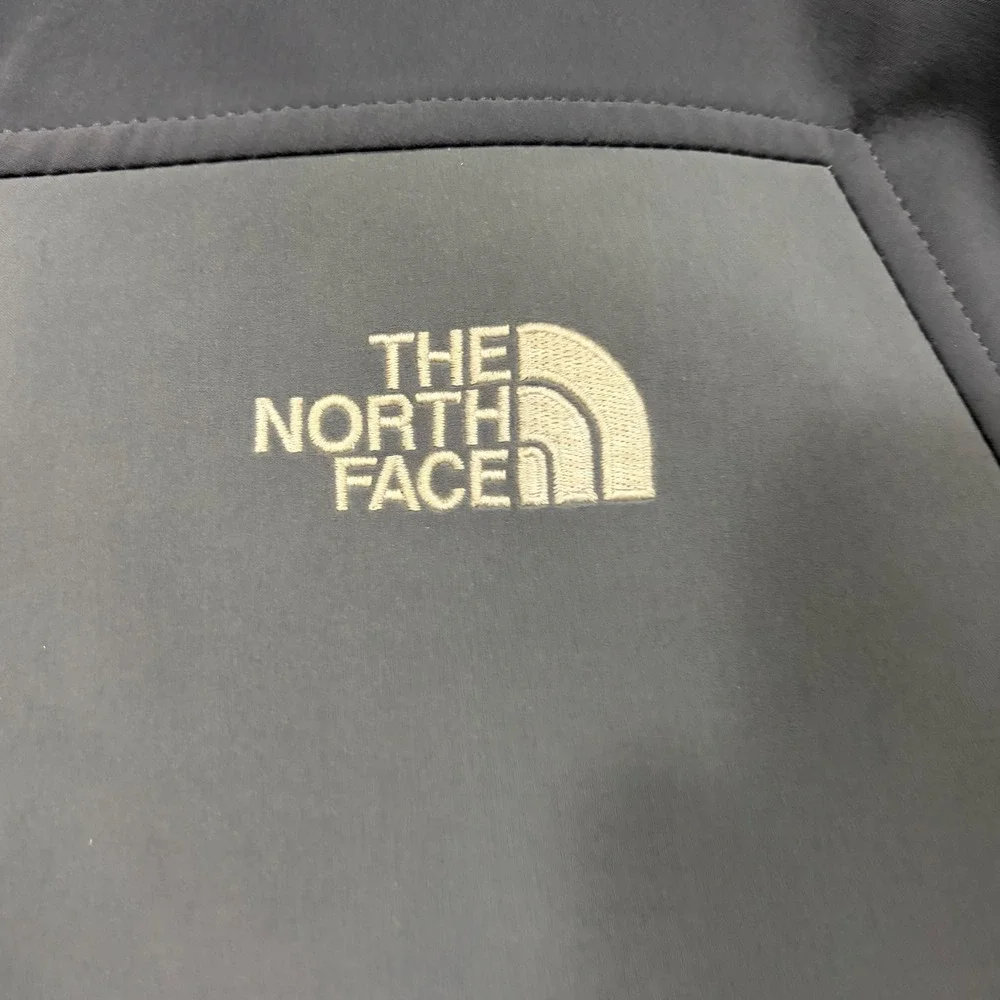 The North Face Apex Softshell Jacket Mens Large Gray Full Zip Windbreaker Coat